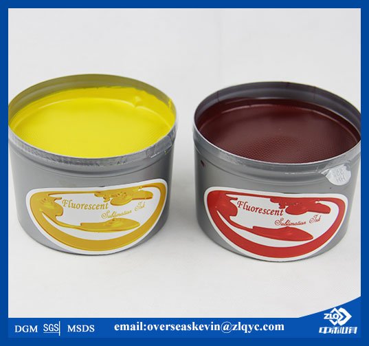 Fluorescent sublimation ink for offset printing machine