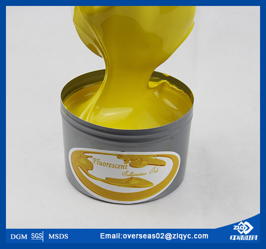 fluorescent sublimation transfer ink for lithographic presse