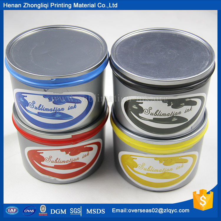 Zhongliqi SGS sublimation offset printing ink for offset pre