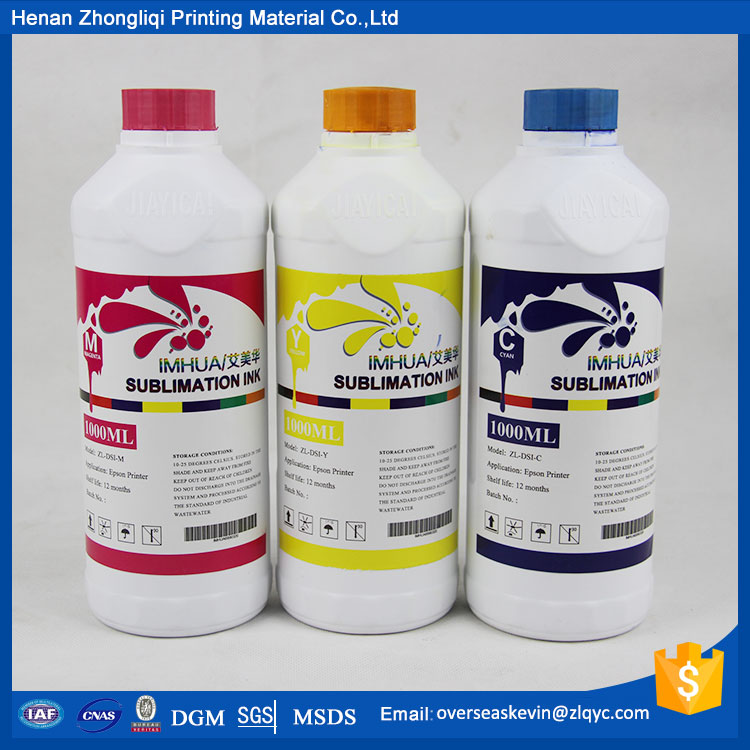 CMYK sublimation inkjet ink for textile printing