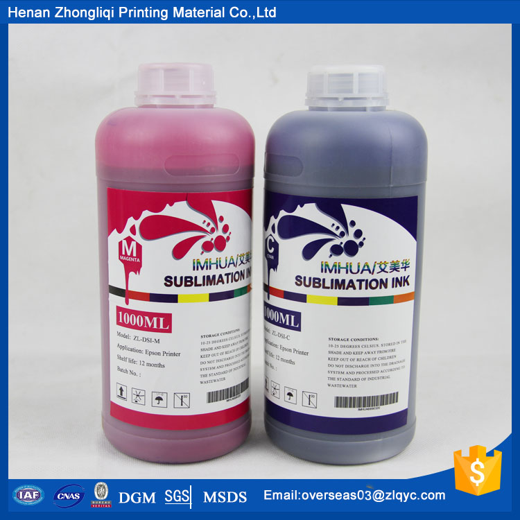 Heat transfer sublimation ink for l800