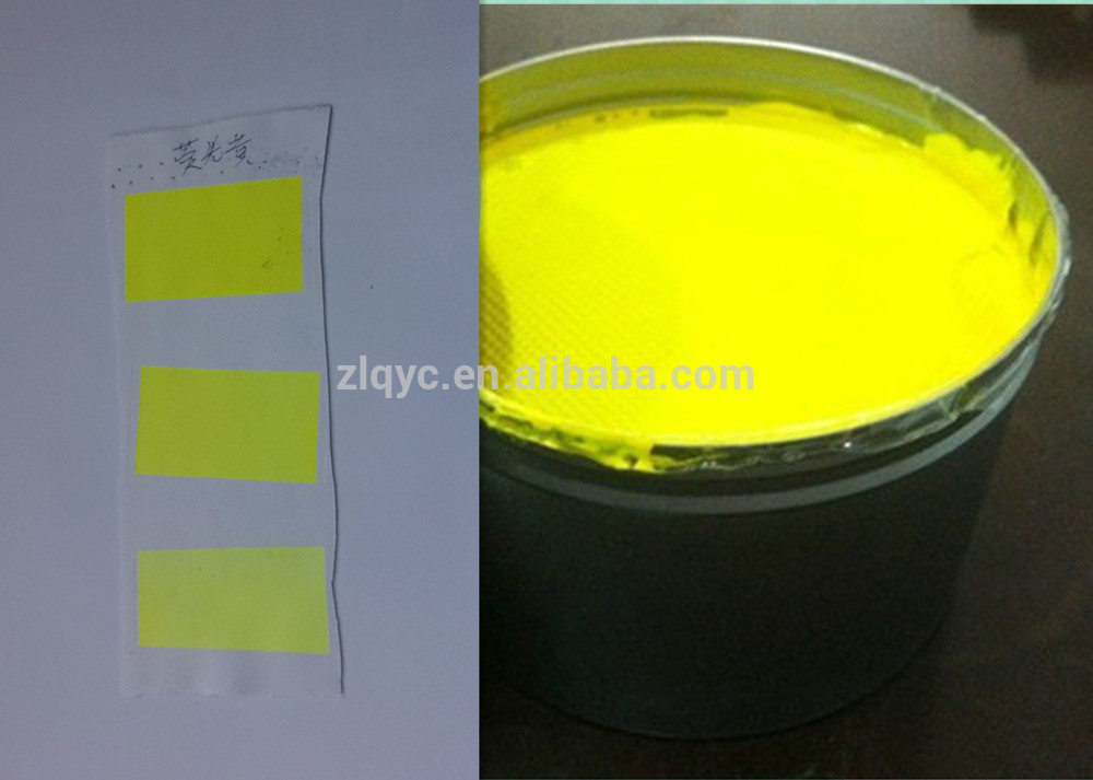 Yellow-fluorescent sublimation ink